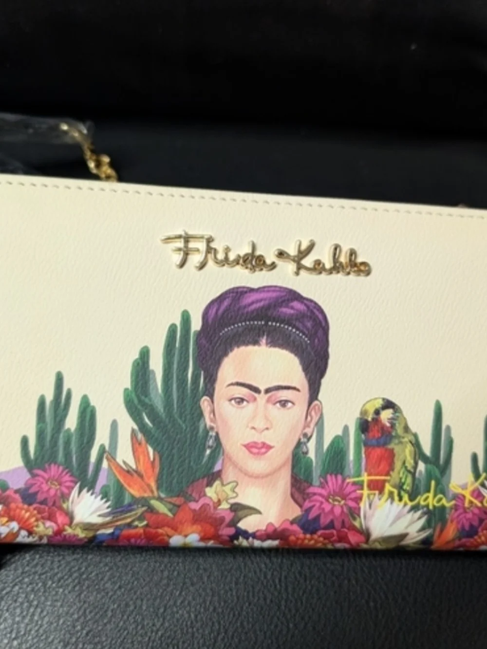 Frida Kahlo Floral Cream Crossbody